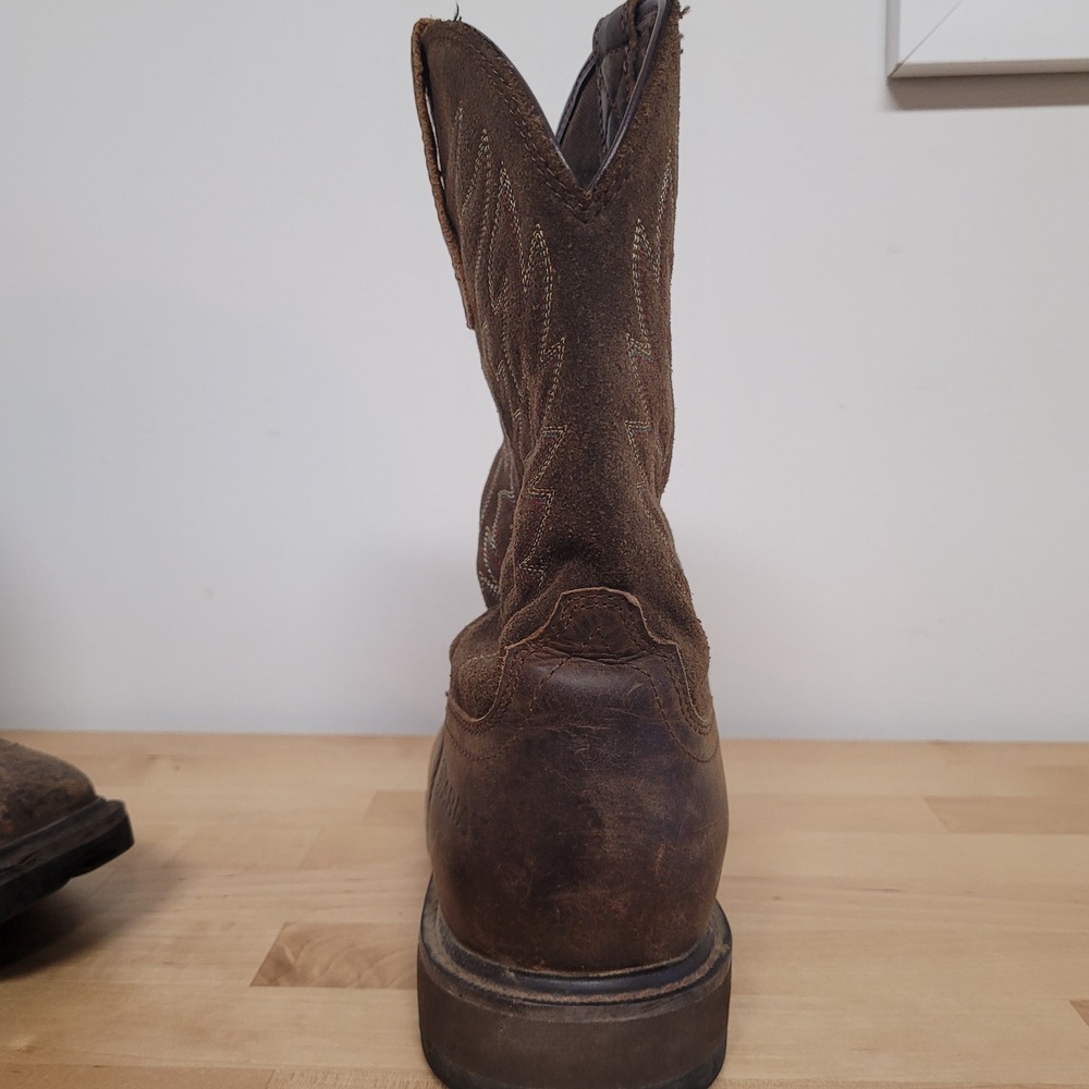 Ariat Work Groundbreaker Boots Mens 11EE Brown Leather Square Toe EH 10020059 - Picture 10 of 16